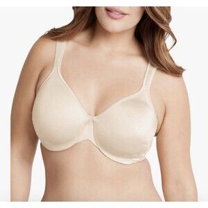 Bali 36DDD Lift Seamless Underwire Soft Taupe Beige Side Shaping Bra NWT